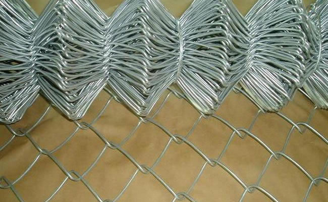 What are the anti-corrosion treatments of the chain link fence