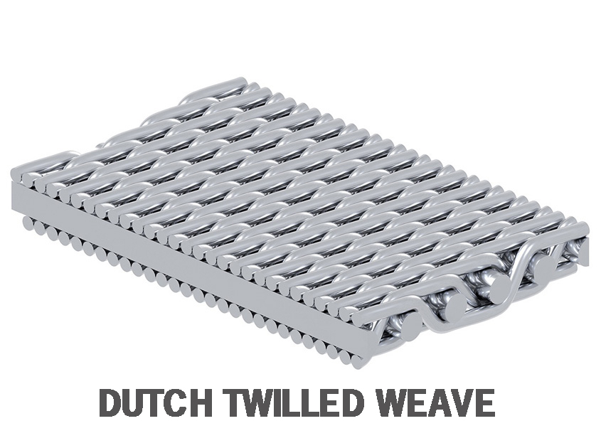 Malla de alambre de acero inoxidable de tejido holandés